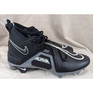 Nike 12 Alpha Menace Elite 3 Mid Black Grey NWOT NO Box‎